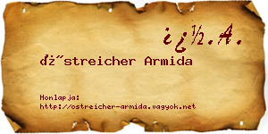 Östreicher Armida névjegykártya